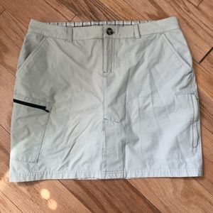 EMS Khaki cargo skort with 6 pockets and built in shorts